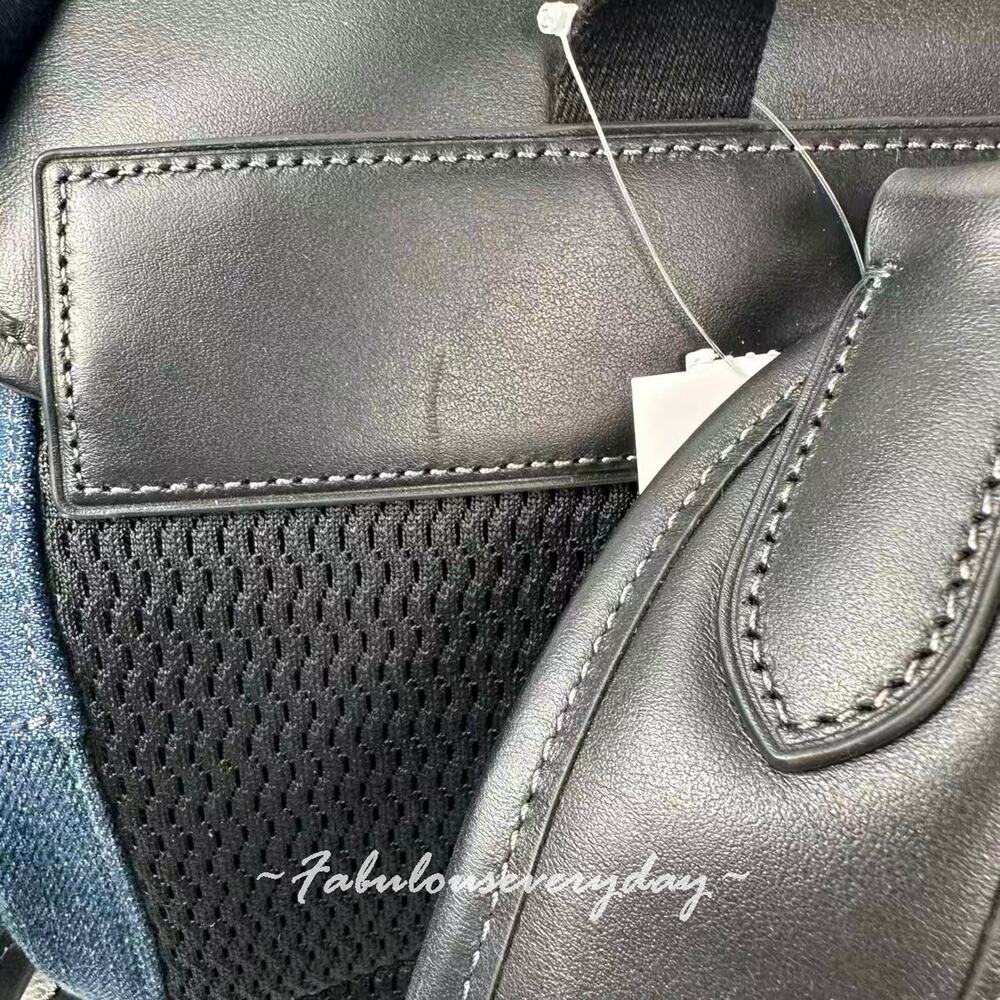 Coach Men's Hitch Backpack With Patchwork In Deni… - image 4